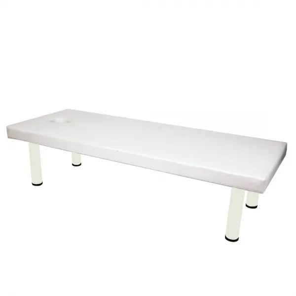 세븐뷰티 아이비온 마사지침대 폭75cm 조립식 스틸다리(비열), 마사지침대(화이트) 75x185x55cm