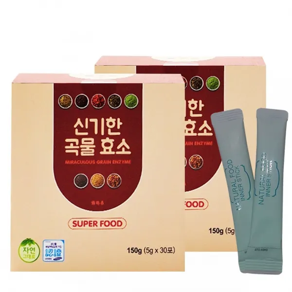 발효 효소 신기한 곡물효소 다이어트 속편한 소화 과립 30포, 2박스