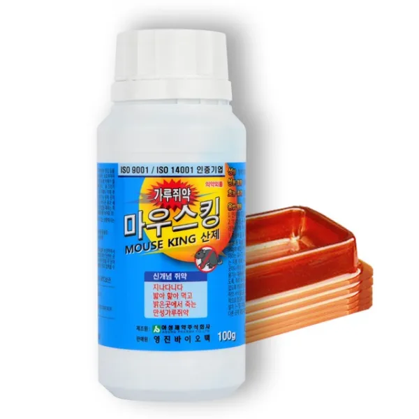 쥐약 마우스킹(가루형) 100g, 1개, 1개