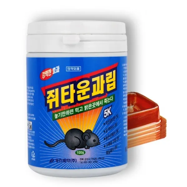 쥐약 쥐타운과립(과립형) 100g, 1개, 1개