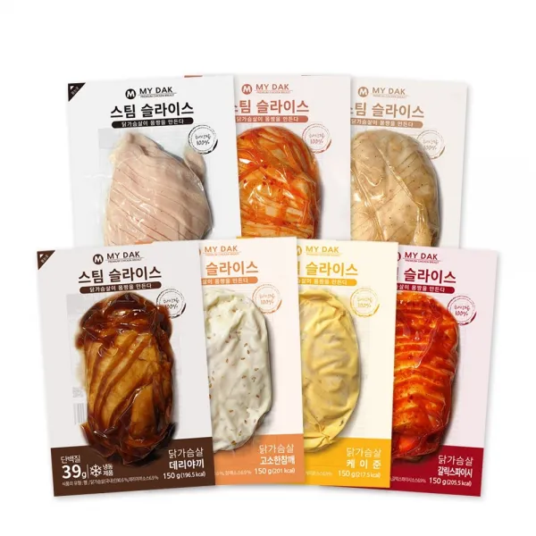 마이닭 닭가슴살 스팀 슬라이스 7종 혼합X20+1팩, 20+1 스팀슬라이스 혼합(7종 각 3팩)