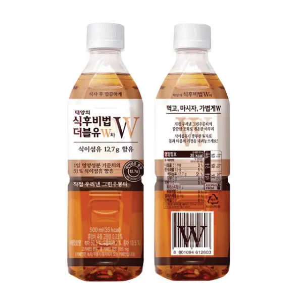 코카 태양의 식후비법 W차 500ml X 24펫, 24개