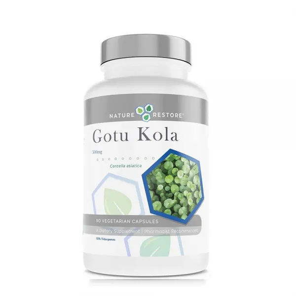 미국 Nature Restore 프리미엄 고투콜라 Gotu Kola 500mg 90정, 1통, 90캡슐