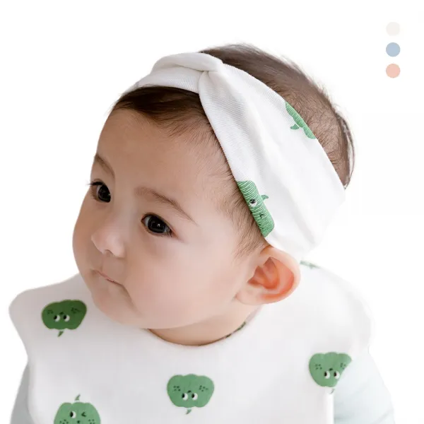 아바마 유아 아기 신생아 헤어밴드 꼬임 피망