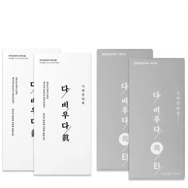 백향진 다비우다 진 84g x 2p + 쏙티 21g x 2p 세트, 210g X 1set, 1세트