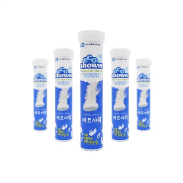 에코샤워 ECO SHOWER 20정 FDA인증 세균감소율 99.9%, 1개