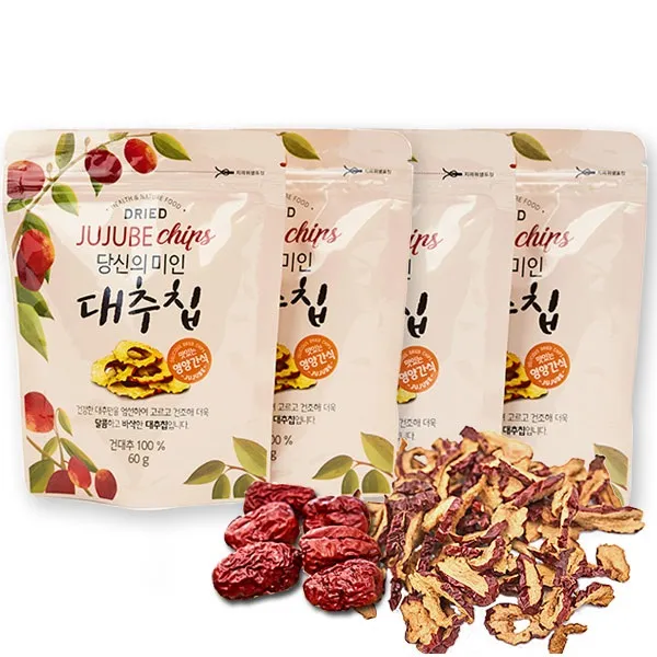 농가월령식품 당신의미인 가을 대추칩 60g 4개