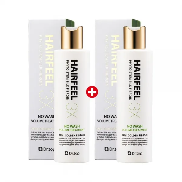 닥터탑 피토 스템 실크 피브로인 헤어필 3X 190ml 2개 트리트먼트, 0