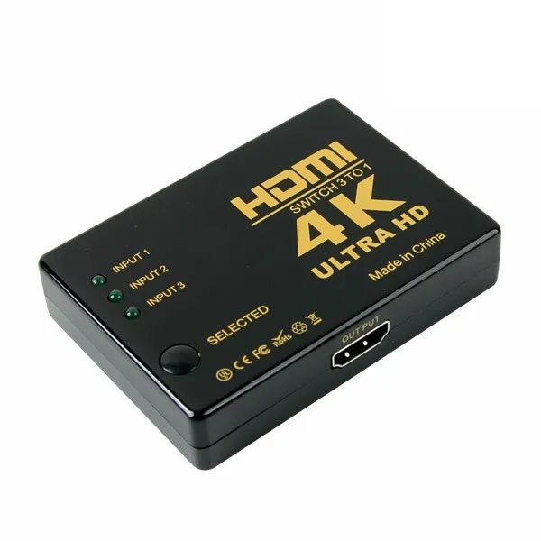 컴스 HDMI 2.0 1.4 3D 분배 선택, 단일, 35.HDMI 선택기(3:1) 4K (Ultra HD) psIB218