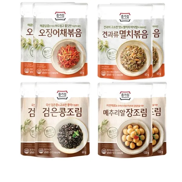 코스트코 종가집 상온반찬 4종 혼합팩 1호 총 8팩, 1세트
