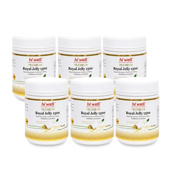 Hiwell [뉴질랜드 로얄젤리] 하이웰 프리미엄 로열젤리 1500mg 300베지캡슐 6개