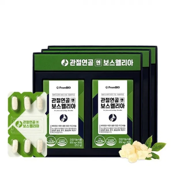 프롬바이오 관절연골엔 보스웰리아 3개월 30정x6box 없음 상세설명 참조