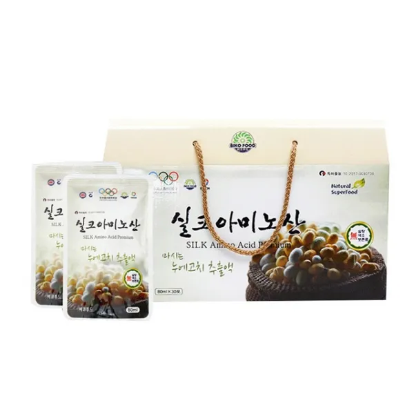 비코푸드 실크 아미노산 (80ml*30포) - 독자기술 특허출원, 1box, 2.4L