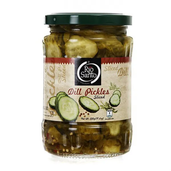 리오산토 딜피클 슬라이스 피클, 550g, 1개