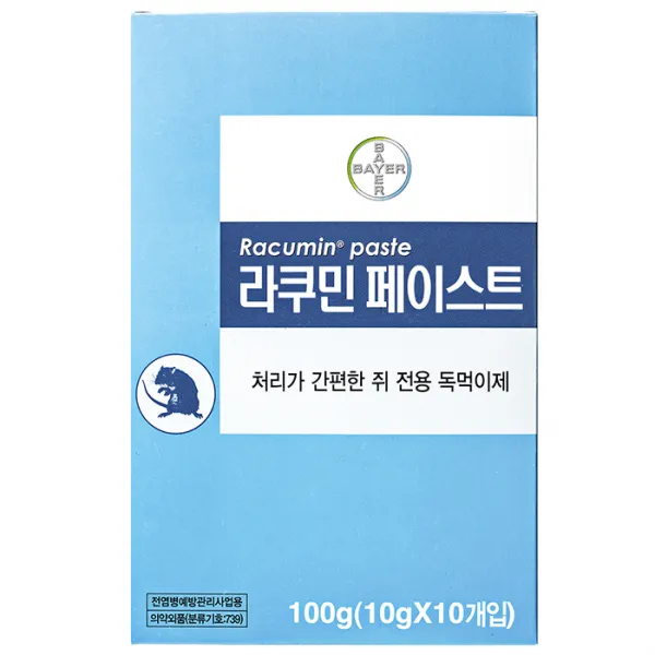 [바이엘] 라쿠민 페이스트 쥐 독먹이제, 100g
