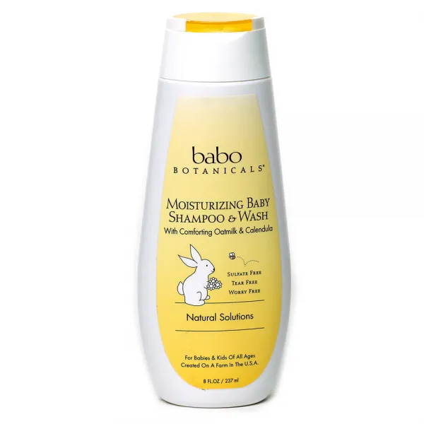 바보보타니컬스 보습 차일드 샴푸 & 워시 올인원클렌저 오트밀크 & 카렌듈라, 237ml, 1개