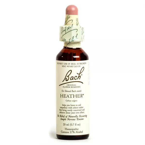 Bach 오리지널 플라워 에센스, Heather, 20ml