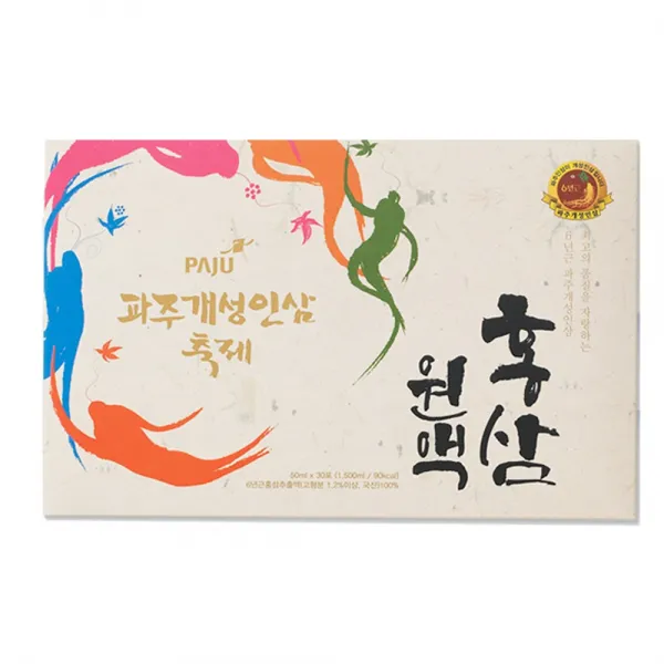 김포파주인삼농협 6년근 100% 축제홍삼원액, 50ml, 30개