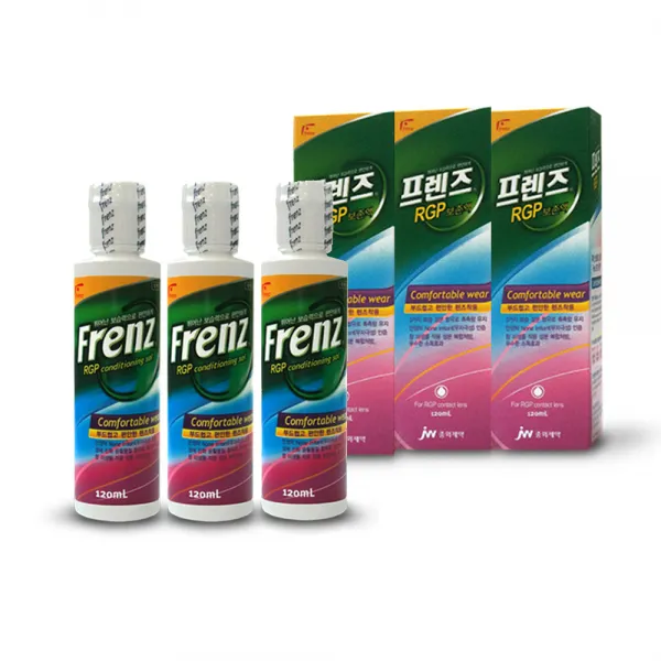 프렌즈 하드렌즈 보존액, 120ml, 3개