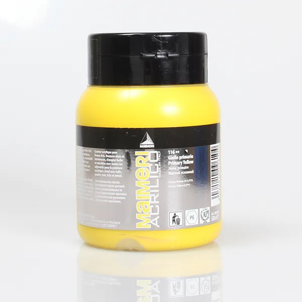 마이메리 아크릴리코 500ml 낱색 아크릴물감, 116 AM PRIMARY YELLOW, 1개