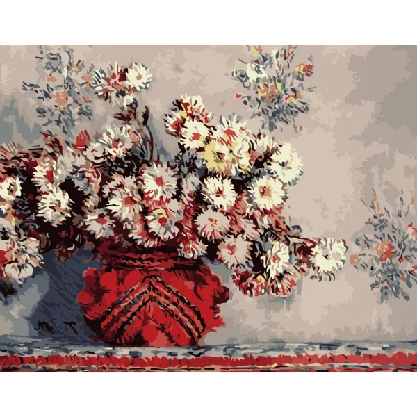 아트조이 DIY 명화그리기 키트 가로형 50 x 40 cm, 클로드 모네 - 국화가 있는 정물