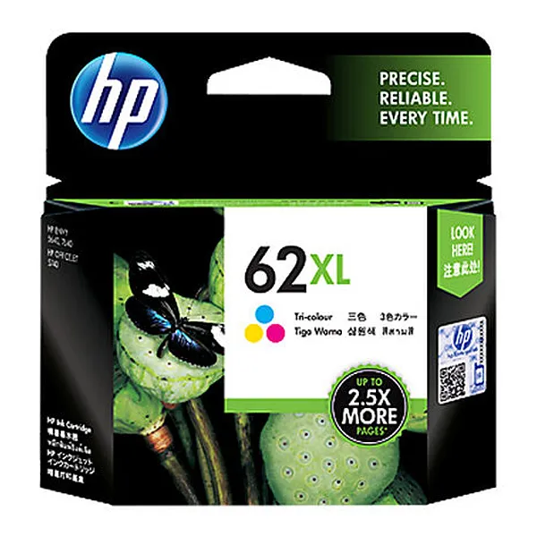 HP No.62XL 정품잉크 C2P07AA, 삼원색, 1개