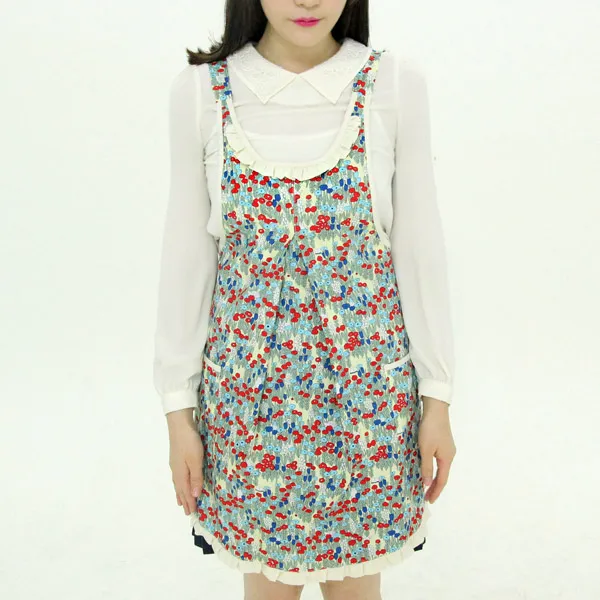 [140spoon] flowerDream_white (에이프런), 1개