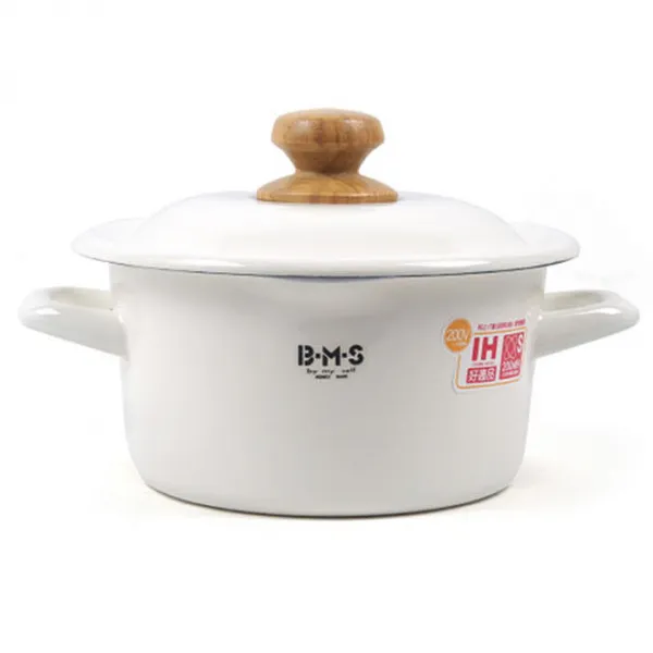 후지호로 양수냄비 화이트, 16cm