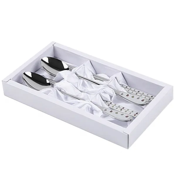 코렐코디네이츠 씨드 민루비 세라믹수저, 1세트, 2종(숟가락(22cm), 젓가락(23cm)) x 2개