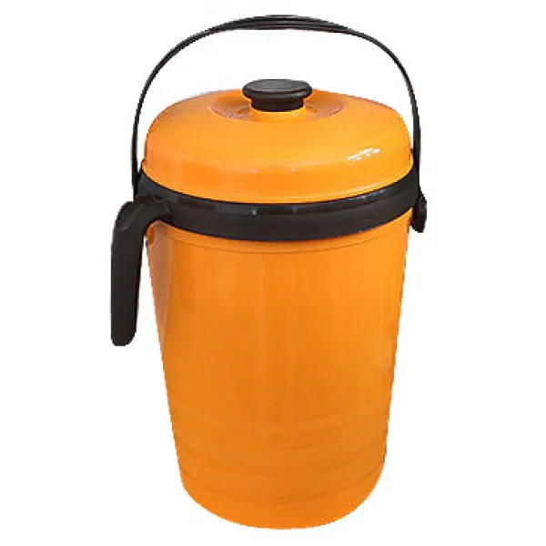 수지씨앤엘 음식물 쓰레기통 3l 손잡이형 오렌지 1개