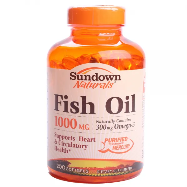 선다운네츄럴스 피쉬 오일 1000mg 소프트젤 200개입 1개