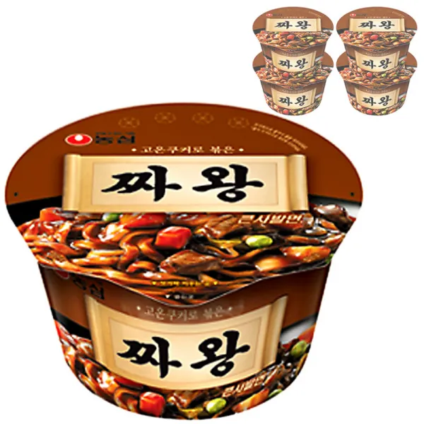 농심 짜왕 컵라면, 105g, 5개