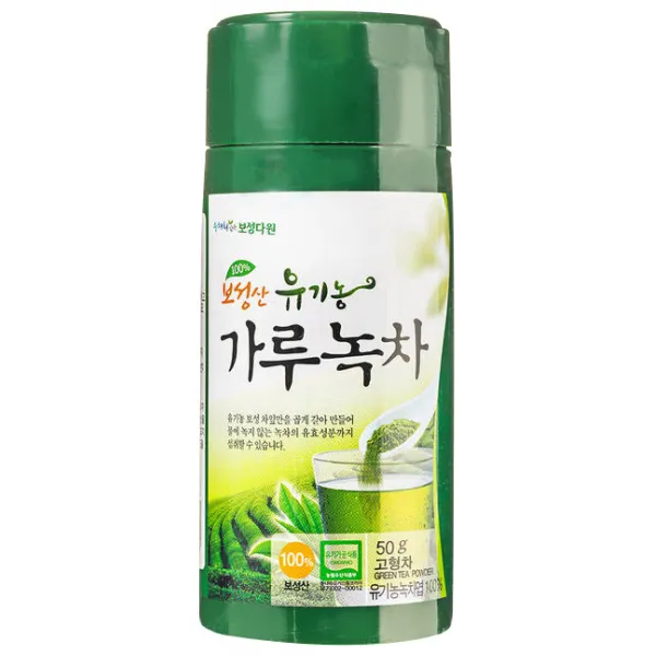보성다원 보성산 유기농 가루녹차 50g 1개
