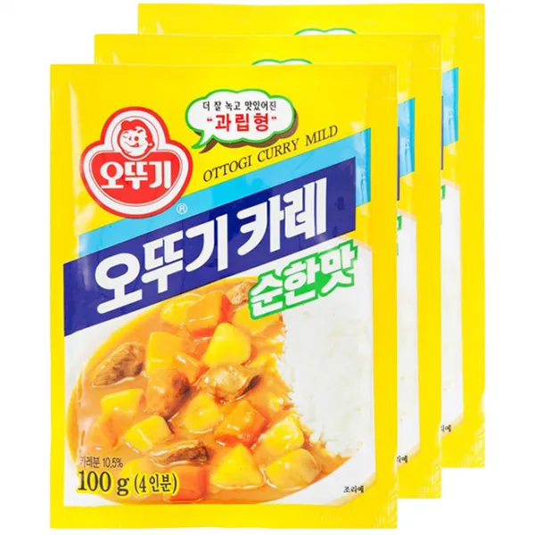 오뚜기 카레 과립형 순한맛 100g 3개