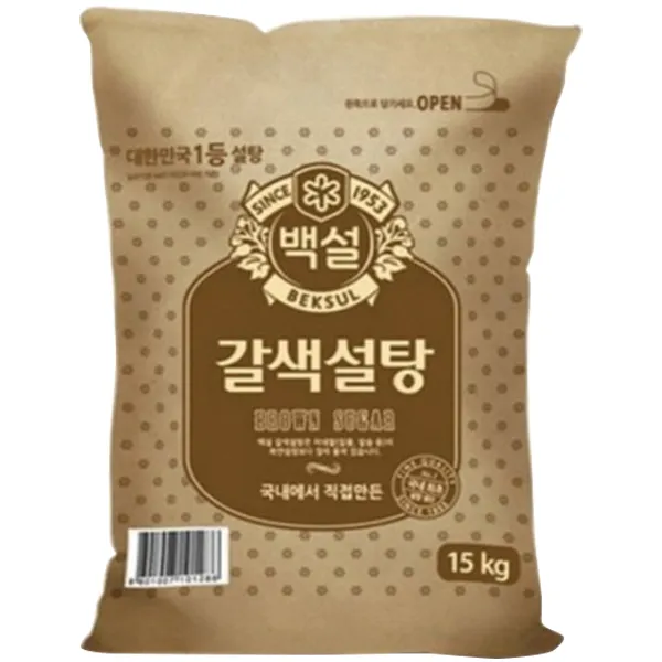 백설 갈색 설탕 15kg 1개