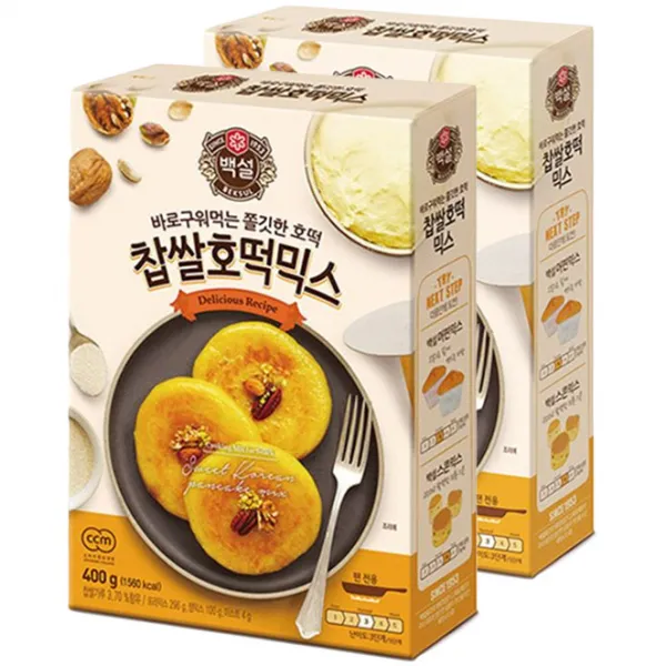백설 찹쌀호떡믹스 400g 2개