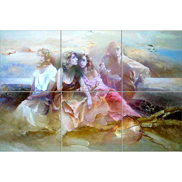 Abstract045 환상의 세상에서 보이는 네여인 각 6장