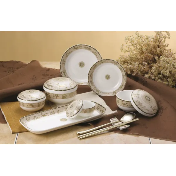 행남자기 청연 칠첩반상기 21pcs, 혼합 색상, 사발 (4)p,대접 2p, 찬기류 4p, 탕기류 (4)p, 종지류 (4)p, 생선 접시 1p, 수저받침 2p, 수저세트 2벌(2인용)-명품 클래식
