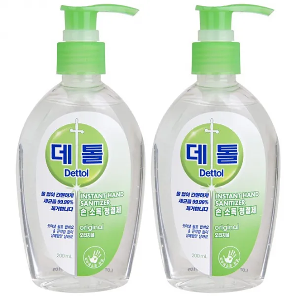 데톨 손소독 청결제, 200ml, 2개