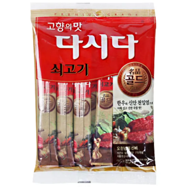 CJ제일제당 다시다 명품 골드 쇠고기, 8g, 12개입