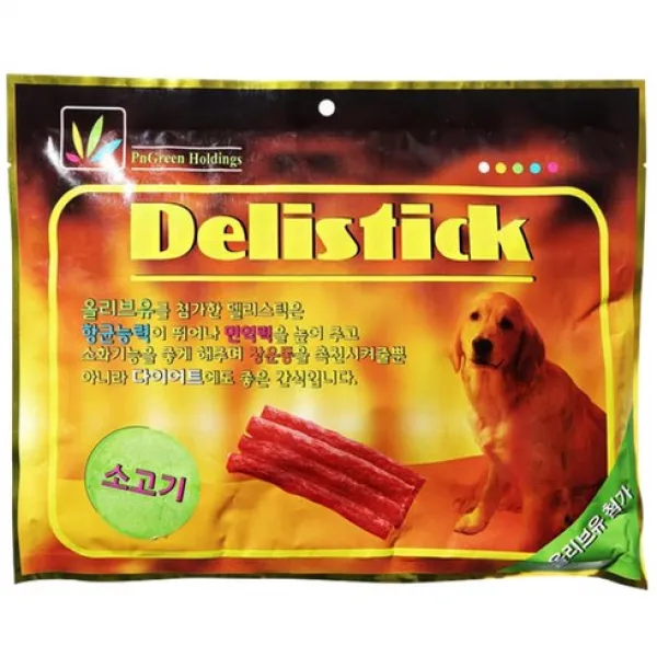 델리스틱 강아지용 400g, 소고기, 2개