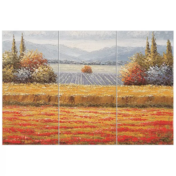 Scenery451 석양이 물든 황금 들녘 각 3장