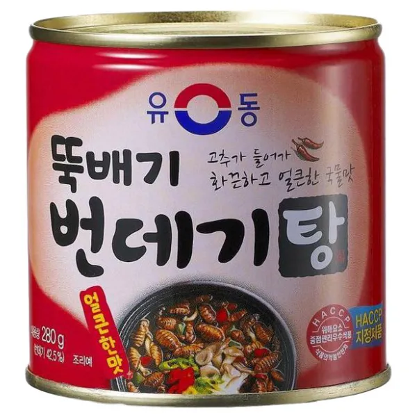유동 뚝배기 번데기탕 얼큰한맛, 280g, 1개