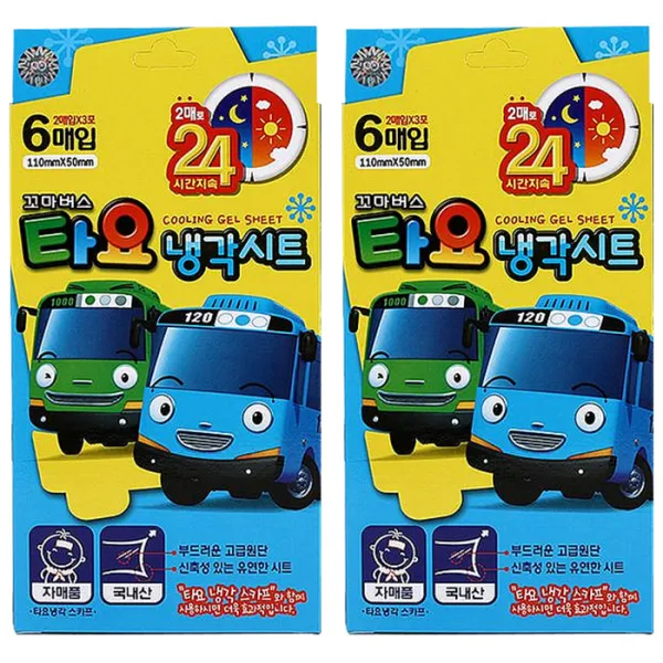 타요 냉각시트, 6매입, 2개
