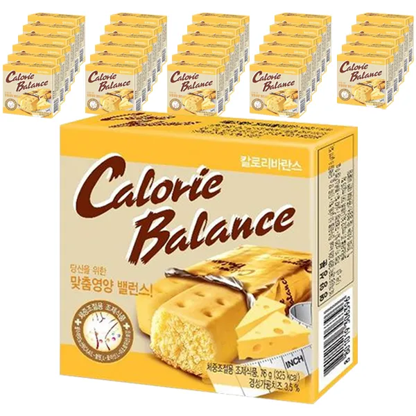 해태제과 칼로리발란스 치즈 다이어트 식품, 76g, 30개