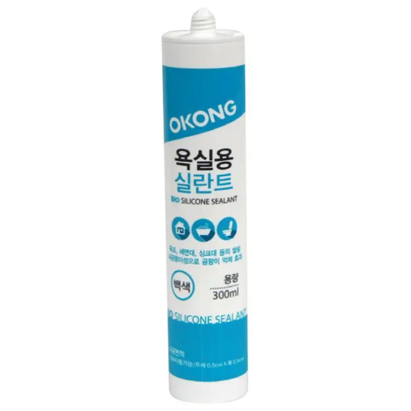 오공 욕실용 실리콘 화이트계열 300ml, 1개