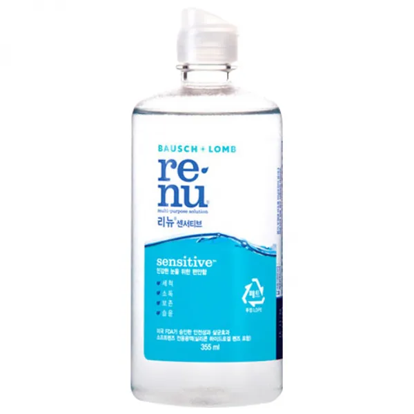 리뉴 센서티브 다목적 렌즈관리용액, 355ml, 1개