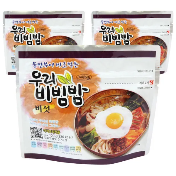 참미 우리비빔밥 버섯 전투식량 100g 3개