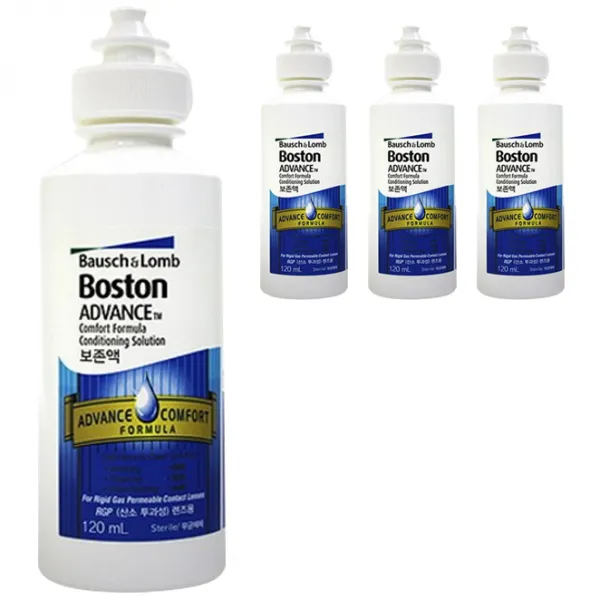 바슈롬 보스톤 어드밴스 렌즈 보존액, 120ml, 4개