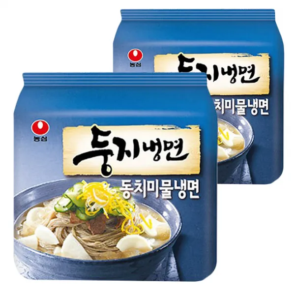 농심 둥지 동치미 물냉면 161g, 8개